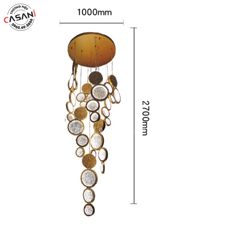 Đèn Chùm Serip Đồng DDS-1716