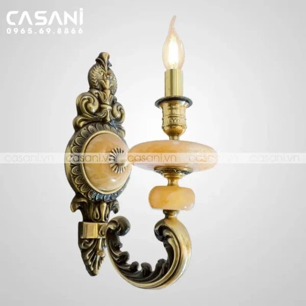 Đèn treo tường đồng nến DTD-4901-1
