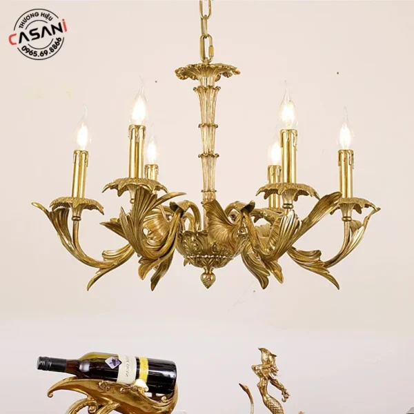 Đèn chùm mang phong cách cổ điển Châu Âu sang trọng