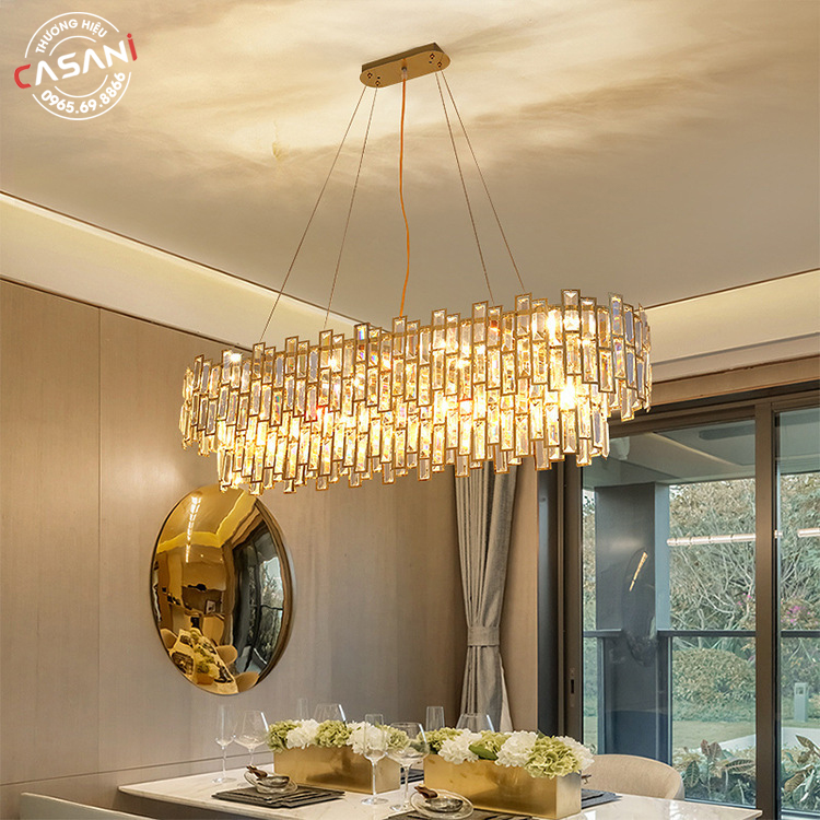 Đèn Chùm Hiện Đại DCH-1208 4 Đèn chùm mang ánh sáng dịu nhẹ với 3 màu tùy chỉnh