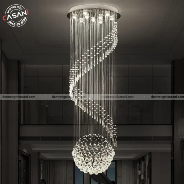 Đèn Chùm Pha Lê Thông Tầng DCT-6809
