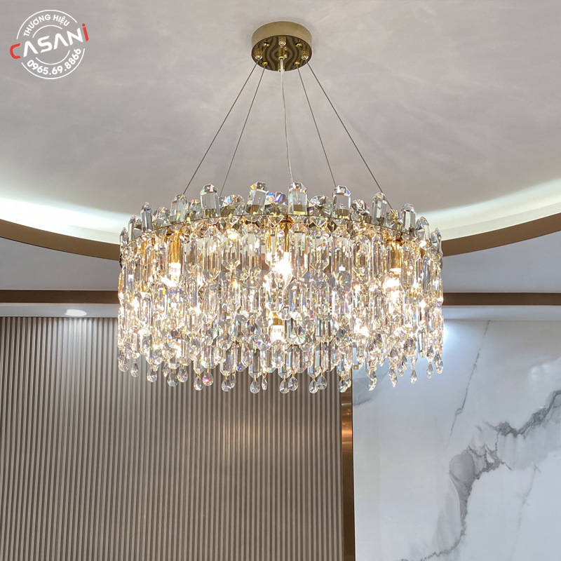 Đèn chùm thả hiện đại DCH-3751-60 4 Đèn chùm mang ánh sáng dịu nhẹ với 3 màu tùy chỉnh