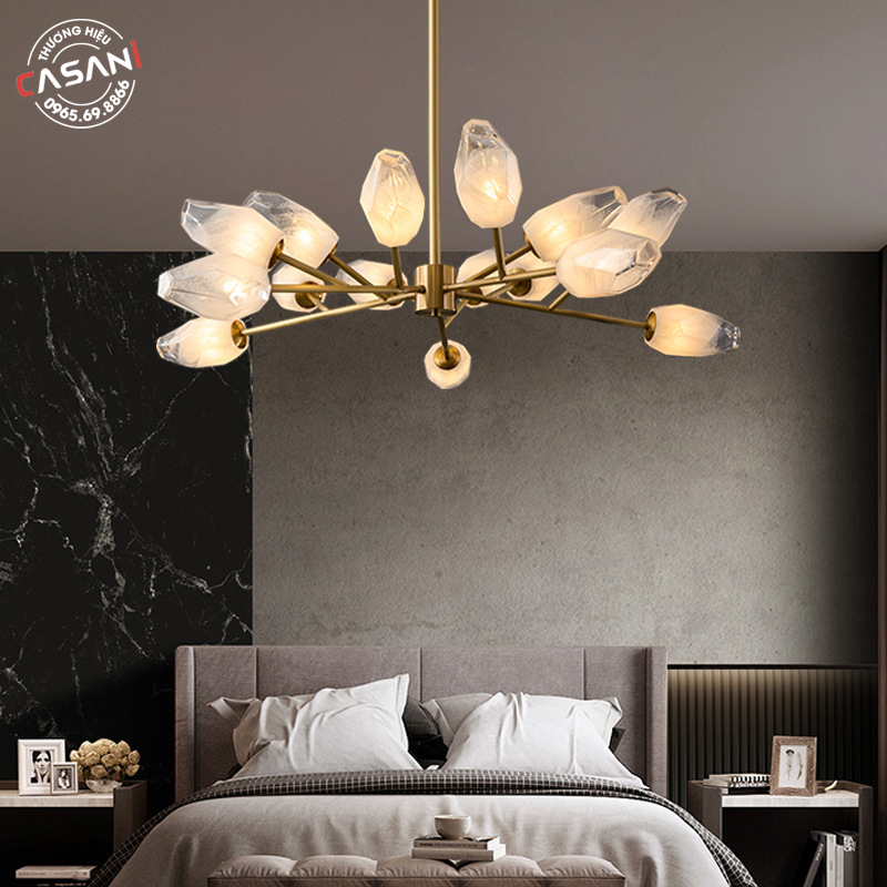Đèn chùm thả hiện đại DCH-6522-15 4 Đèn chùm mang ánh sáng dịu nhẹ với 3 màu tùy chỉnh