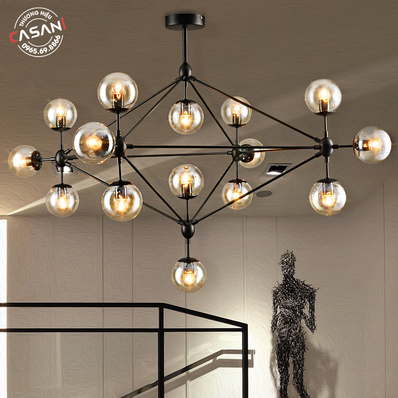 Đèn hiện đại Modo 15 bóng DMD15 3 Đèn chế tác từ khung hợp kim cao cấp