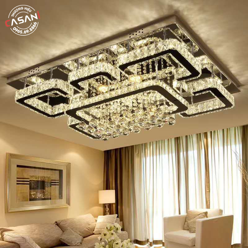 Đèn mâm pha lê DCMV-2828 2 Đèn mâm pha lê mang tính thẩm mỹ cao
