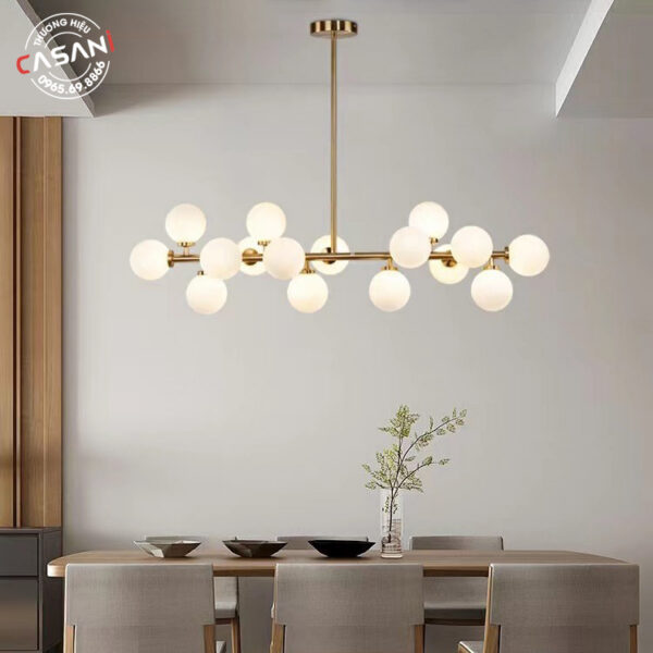 Đèn thả thể hiện gu thẩm mỹ của gia chủ