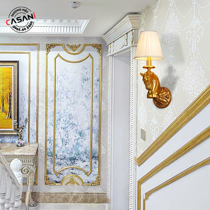 Đèn treo tường đồng DTD-4924 4 ánh sáng ấm áp của đèn treo tường đồng