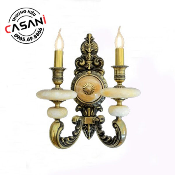 Đèn treo tường đồng nến DTD-4901-2