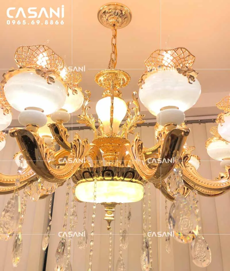 Đèn Chùm Bát Đá Tự Nhiên DCP-1605-15 4 Đèn chùm phù hợp với nhiều không gian nội thất