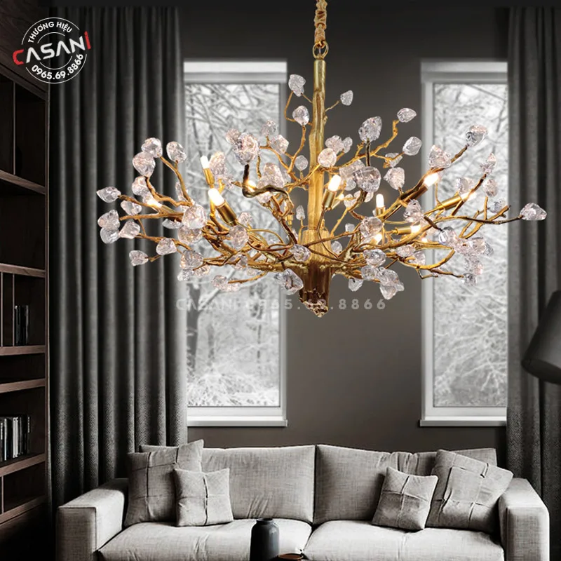 Đèn Chùm Serip Đồng DDS-1692 1 Đèn chùm serip đồng DDS-1692