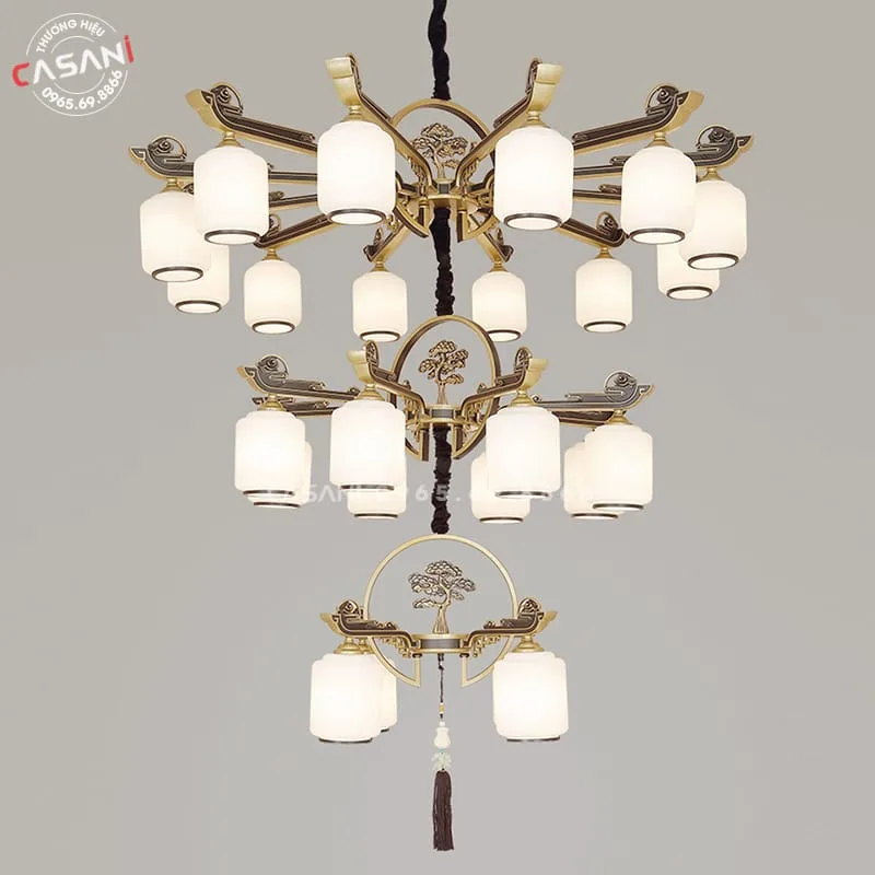 Đèn Chùm Phòng Khách Cổ Điển DCT-2954-T 2