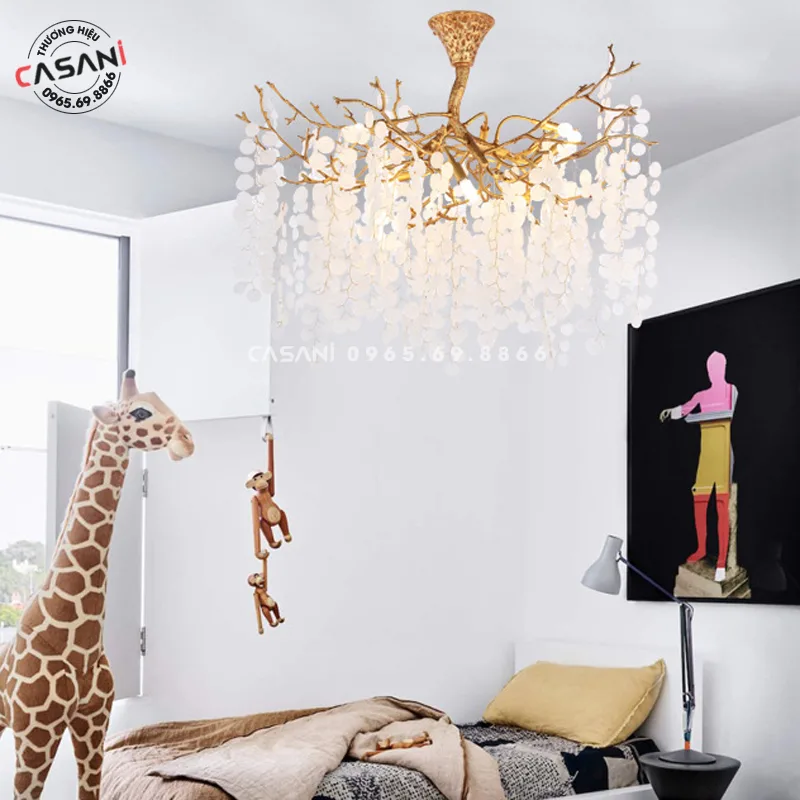 Đèn Chùm Serip Đồng DDS-1694 1 Đèn chùm serip đồng DDS-1694