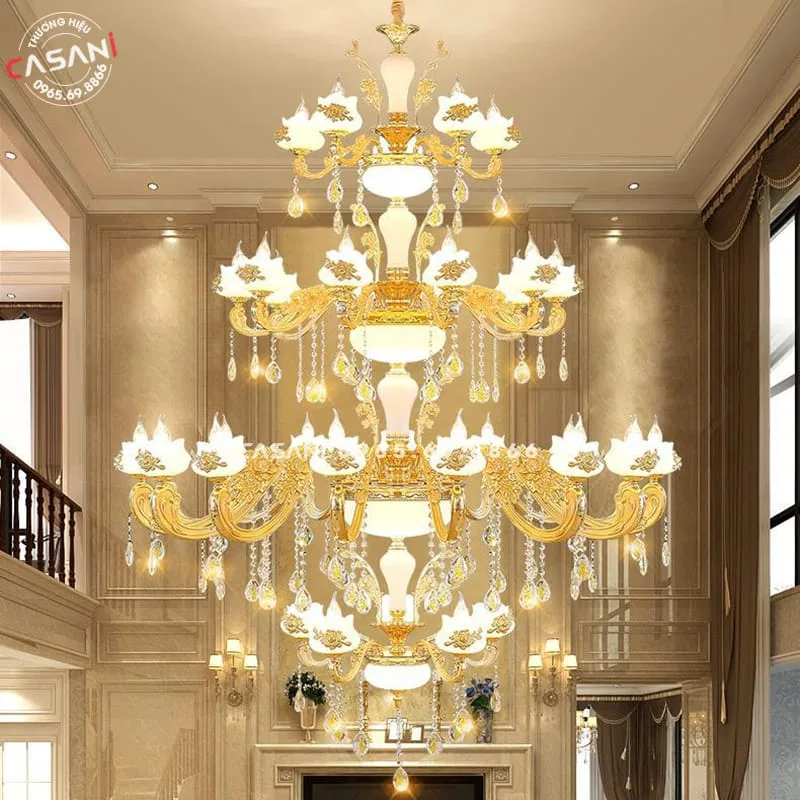 Đèn Chùm Thông Tầng Phòng Khách DCT-2960-TT 24