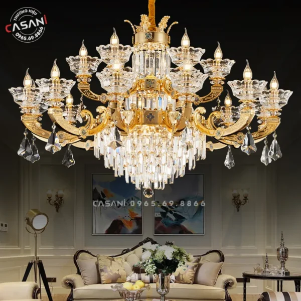 ĐÈN CHÙM ĐỒNG PHÒNG KHÁCH DCD-1774