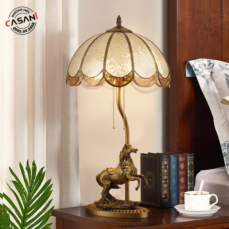 ĐÈN BÀN TRANG TRÍ TIFFANY DDB-8343 2 Thiết kế đậm chất nghệ thuật của đèn bàn