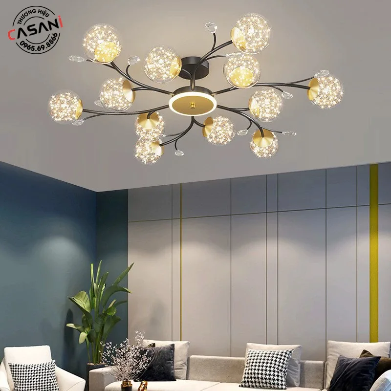 Đèn chùm sát trần giá rẻ