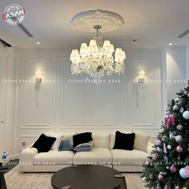 Đèn chùm dễ dàng phối hợp với các phong cách nội thất khác
