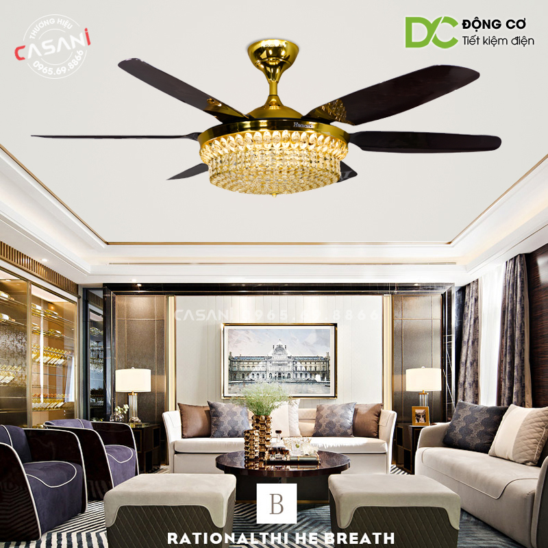 Quạt trần đèn DQK-8727 6